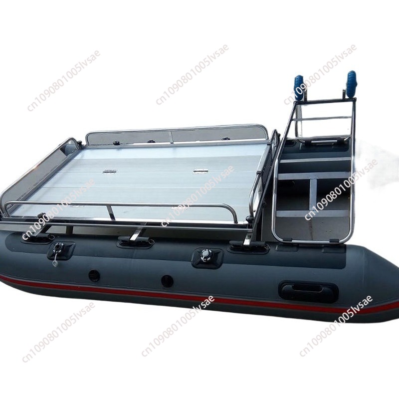 Aluminium Deck PVC Pontoon 1/2 - đánh giá và giá Fishing Boat Inflatable